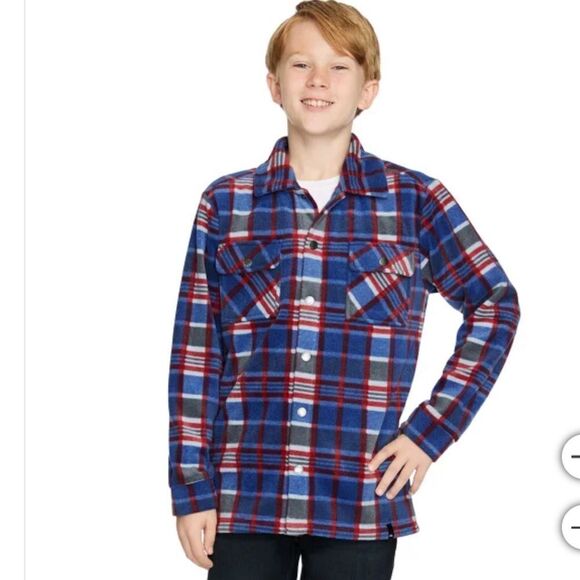 Quiksilver Youth Fleece Shirt Jacket - Picture 1 of 2